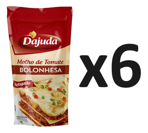 Pack X6 Salsa De Tomate Boloñesa D'ajuda 340g - Lireke