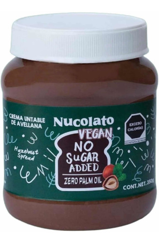 Nucolato Vegano Crema De Avellanas Y Chocolate S/azúcar Keto