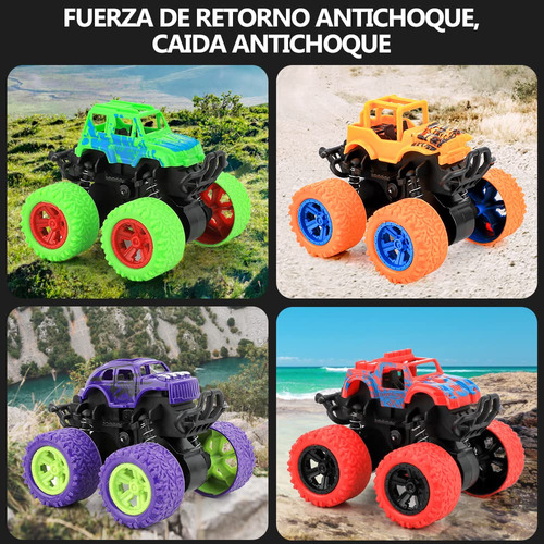 Juguetes Monster Truck Doodle Buggy 4 Coches Para Niños