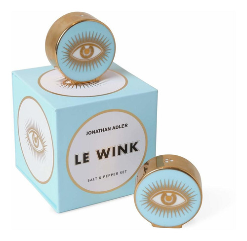 Jonathan Adler Dama's Wink Salt And Pepper Set