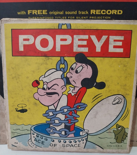 Película 8 Mm Popeye Ace Of Space . 1966. Made In Usa. (Usado)