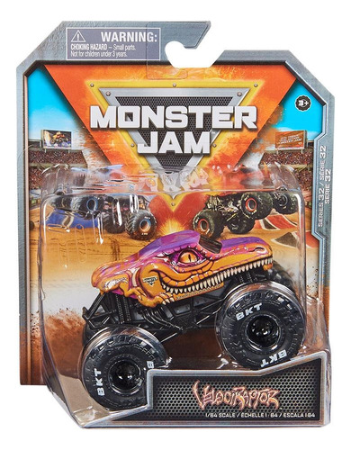Monster Jam Vehiculo 1.64 Metal Velociraptor Int 6067641 