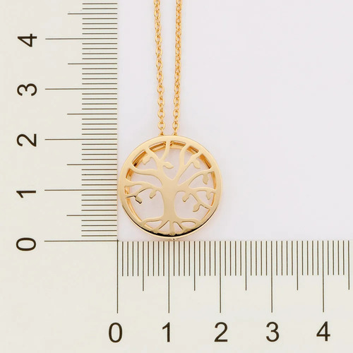 Colar Feminino Arvore Da Vida Rommanel Lindo Delicado 50cm