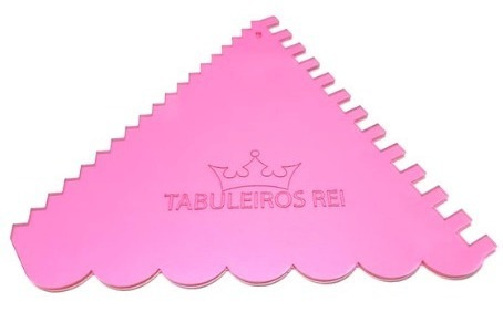Imagem 2 de 4 de Espátulas Decorativas Triangular Em Acrílico 3 Pças