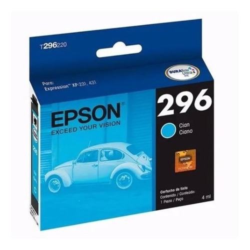 Tinta Epson 296 T296220 Color Cyan Xp231/xp431