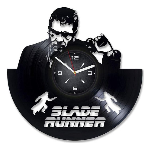 Reloj De Pared Con Disco De Vinilo Blade Runner 2049. Decora
