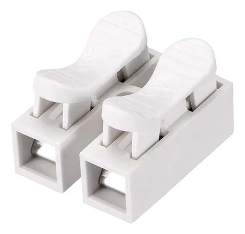 20 X Bornera Con Boton Conector Rapido Para 2 Cables Empalme