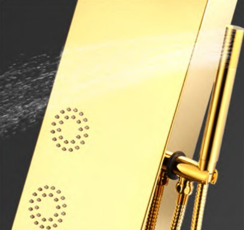 Columna De Ducha Dubai Acero Inox. 6 Jets - Gorena Agua