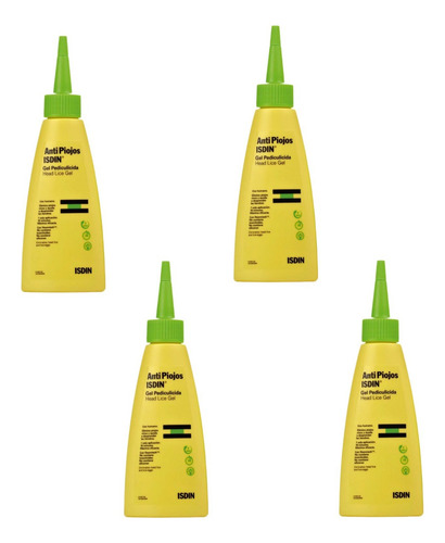 Pack De 4: Isdin Antipiojos 100ml Gel