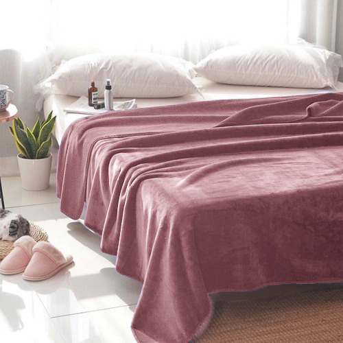 Cobertor Casal Toque De Seda 300 Gramas Antialérgico Luxo Cor Rosa