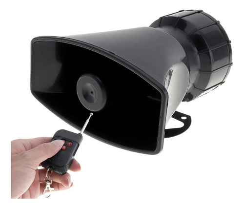 Sirena Para Coche 7 Sonidos 12 V 100 W Con Control Remoto