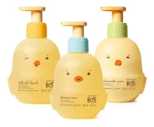 Combo Boti Baby: Shampoo Suave 200ml + Condicionador Suave 2