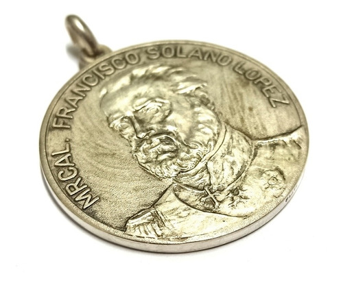 Medalla Plata Monumento Mrcal Francisco Solano Lopez 31/1/85