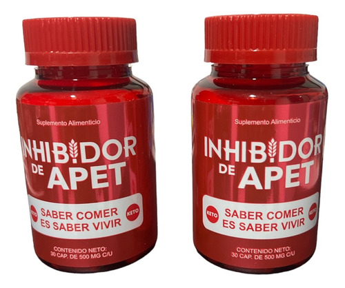 Inhibidor De Apetito 30 Cap Pack Con 2 Piezas + Originales Sabor Sin Sabor