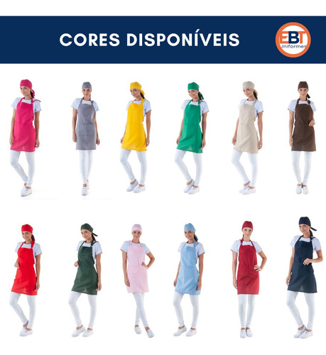 Kit de delantales y pañuelos, 14 colores, para bar, restaurante, pizzería, azul marino