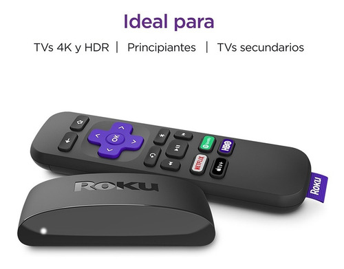 Roku Express 4k Dispositivo De Streaming Hd / 4k / Hdr Color Negro