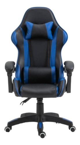 Imagen 1 de 4 de Silla de escritorio Tedge 435882 gamer ergonómica negra con tapizado de cuero sintético