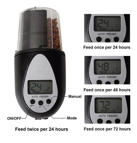 Imagem 4 de 5 de Alimentador Automático Digital Warmtone, Para Aquário, Peixe