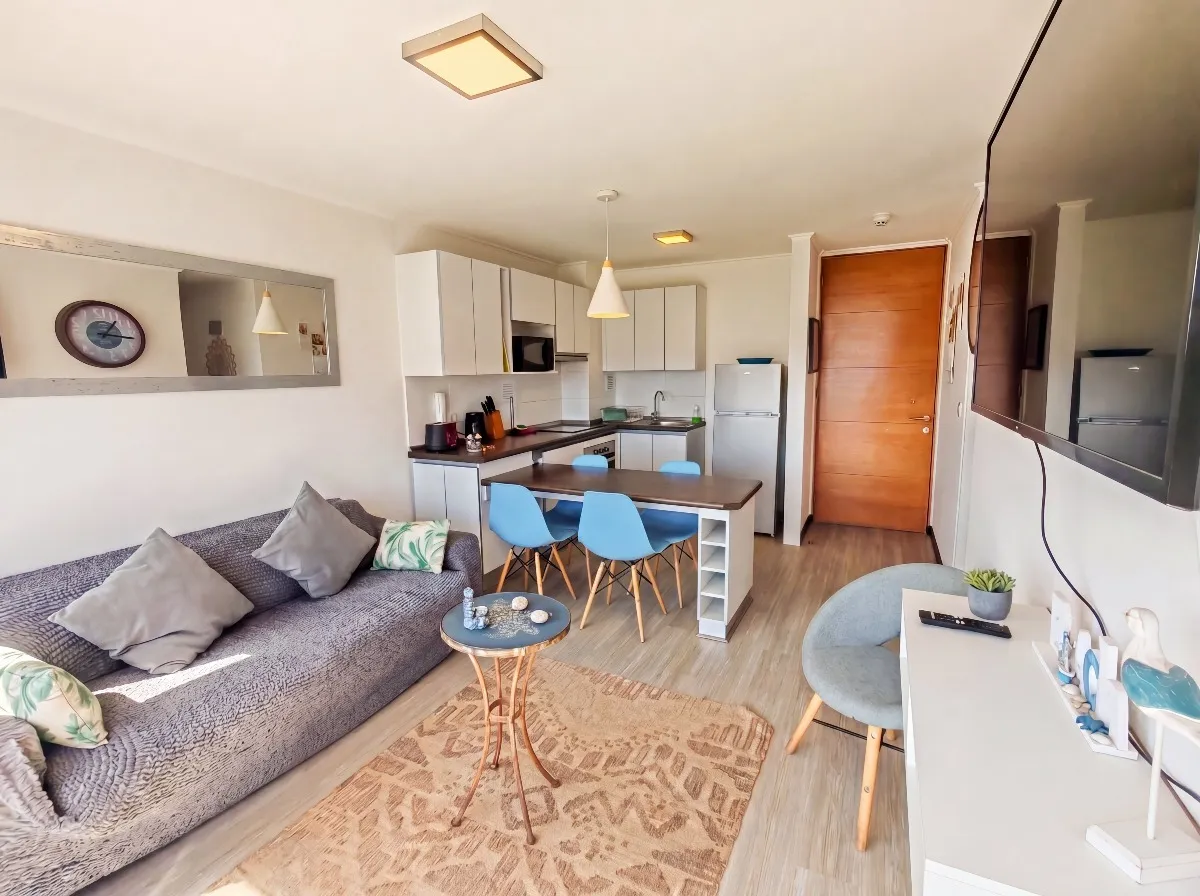 Imagen 1 de 15 de Venta Depto. Amoblado A Pasos De La Playa