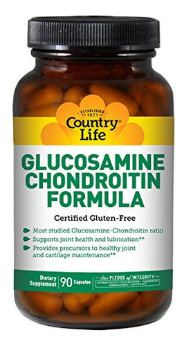 Country Life Glucosamina Condroitina 1500 Mg/1200 Mg, 90 Cá