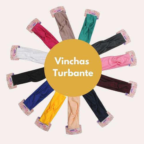** Vinchas Turbante Para El Cabello Banda Deportiva 12pz