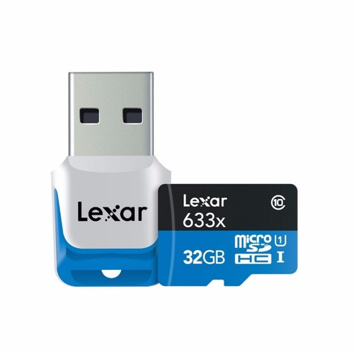 Memoria Lexar 633x Micro Sd 32gb Clase 10 95mb/s Gopro Drone