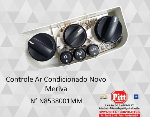 Controle Ar Condicionado Meriva 2003 A 2012