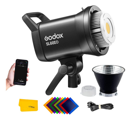 Godox Sl60iid Cri 96 Tlci 95 5600±200k Bowens Mount Luz De V