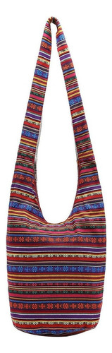 Bolso De Hombro De Lino Y Algodón Bohemio Hippie