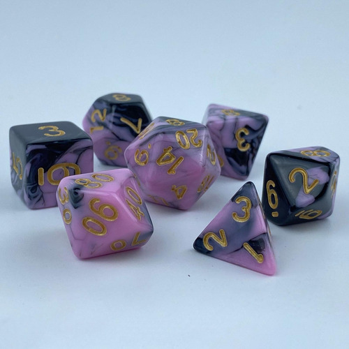 7 Uds Dados Poliédricos Coleccionables Juego De Mesa