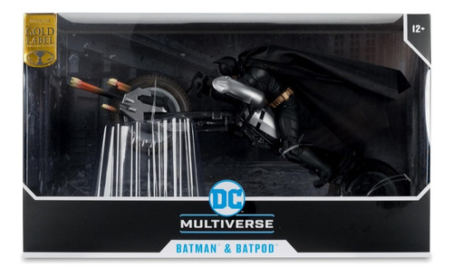 Mcfarlane Gold Label: Batman And Batpod Tdkr (Usado)