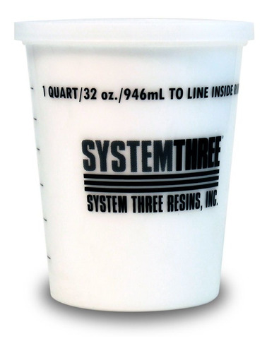 System Three Microesfera Vidrio Blanco Cuarto Galon