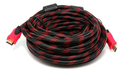 Imagen 4 de 4 de Cable Hdmi 4k / 1080p 15 Mts Enmallado Doble Filtro