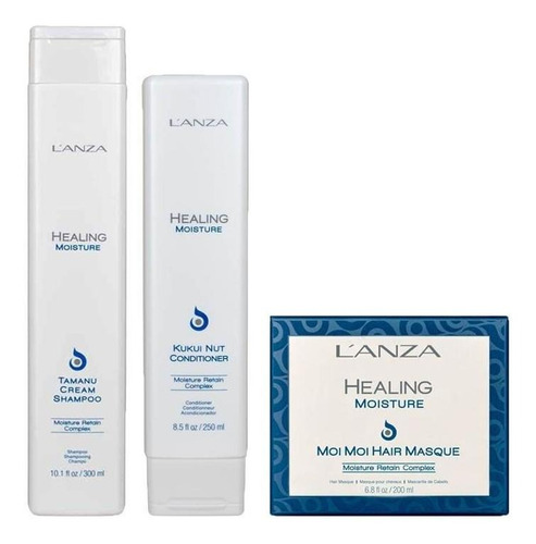 Kit Lanza Healing Moisture Sh300ml Cond250ml E Másc200ml