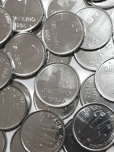 50 Moedas De 1 Cruzeiro 1985 Fc Fao Cana De Açúcar, Escassa!