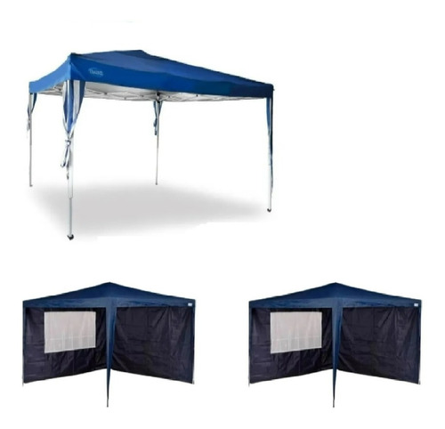 Barraca Tenda Praia 3x3m Flexi Lock Chalesco + 4 Paredes