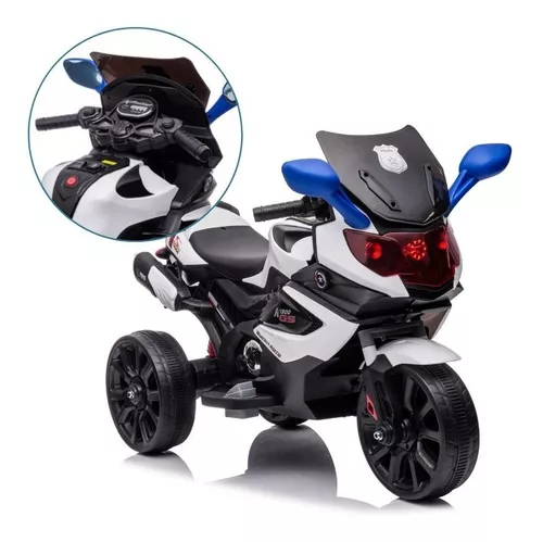 Mini Moto Elétrica Infantil Bz Cycle Preto 6V - Barzi Motors