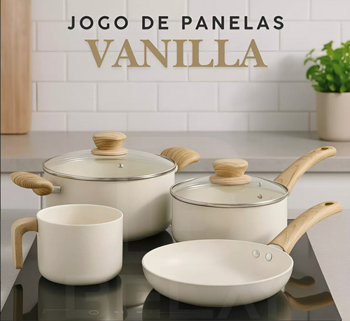 Panelas De Alumínio Com Revestimento Cerâmico - 4 Peças