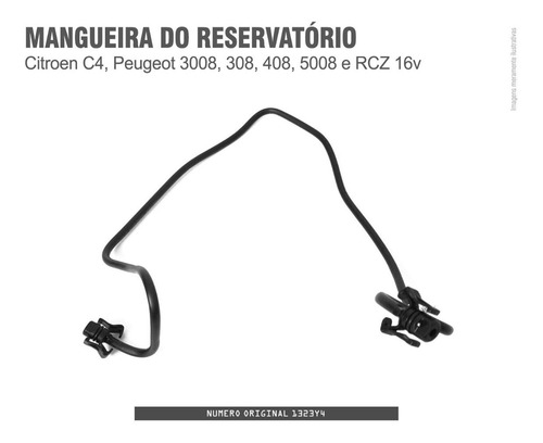 Imagem 2 de 5 de Mangueira Reservatório Para Peugeot 308 408 3008 5008 Rcz C4