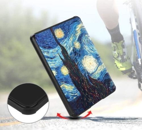 Imagen 2 de 7 de Carcasa Con Agarre Van Gogh Kindle All New 2019 Funda Case