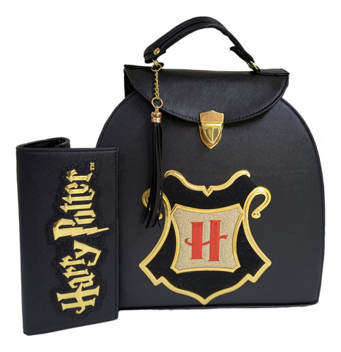 Bolsa/mochila 3 En 1 Con Cartera Harry Potter