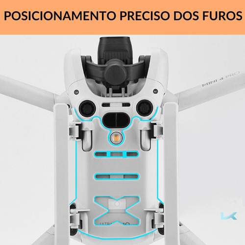 Trem De Pouso Dobrável Dji Mini 4 Pro Drone Base Acessório
