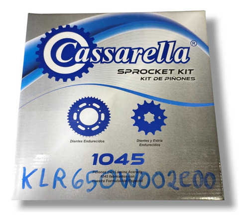 Kit Corona+ Piñon 15/43 Cassarella Klr 650 Original