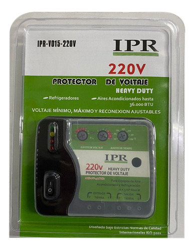 Protector 110v 20a T.pesado Cables Ipr