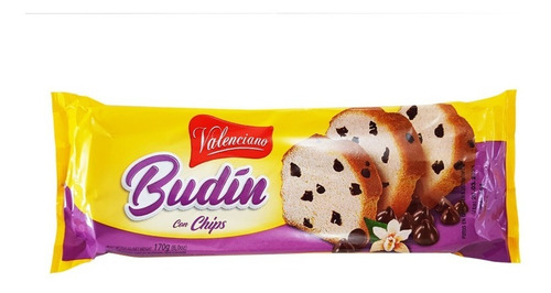 Imagen 2 de 6 de Budin Valenciano Con Chips 170grs - Barata La Golosineria