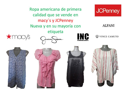 Lote Blusas Nuevas De Macys Jcpenny 12 Pzs Modelos A Elegir