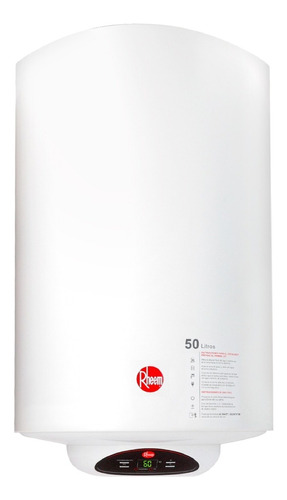 Calentador De Acumulación Eléctrico 50 Litros 110v Rheem Color Blanco