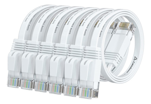 Cable Ethernet Cat 6 De 1 Pie (6 Unidades) (a Un Precio Cat5