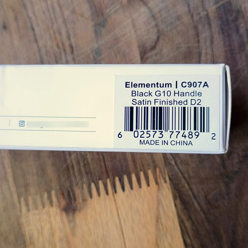 Canivete Civivi Elementum C907-a / G10 Aço D2 Preto