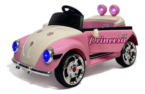 Carro Montable Eléctrico Para Niños/niñas,luces, Mp3 Rosa (Usado)